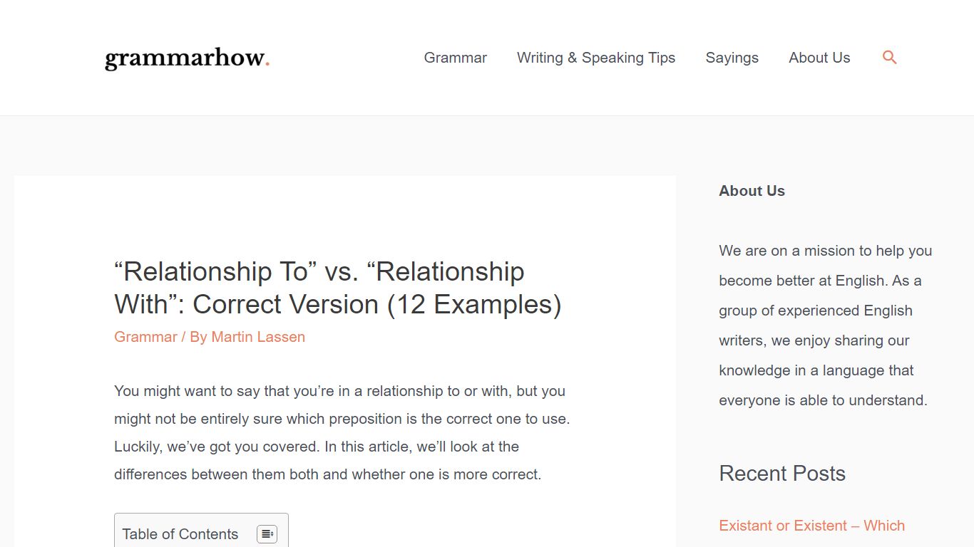 "Relationship To" vs. "Relationship With": Correct Version ... - Grammarhow